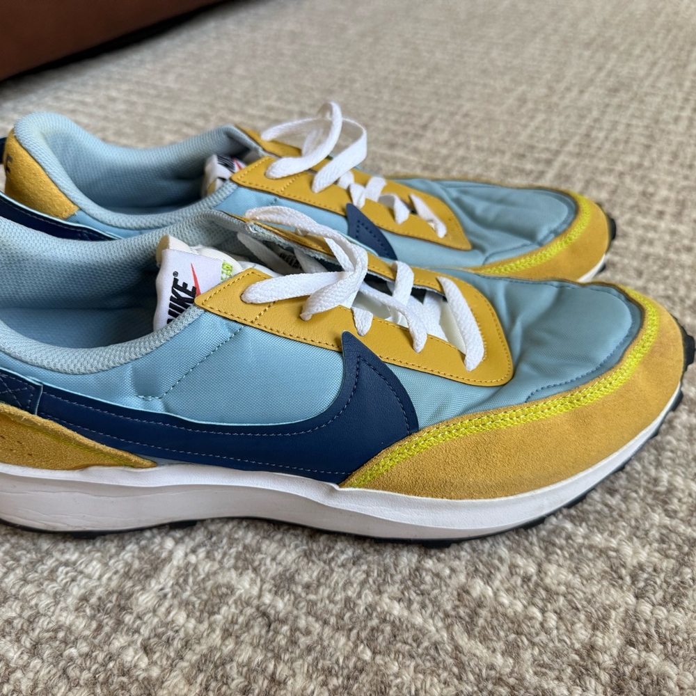 Nike Light Blue and Yellow Sneakers